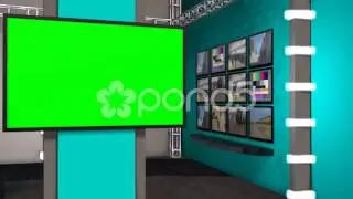 News Studio - Virtual Studio - Green Screen