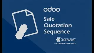 How to create sale quotation in ODOO tutorial for beginners | ODOO Sale Quotation Sequence