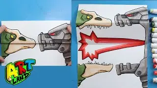 How to Draw a MECHAGODZILLA VS SKULLCRAWLER SURPRISE FOLD