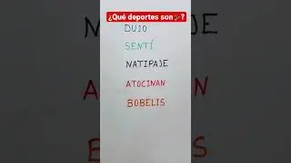 ¿Qué DEPORTES son ⛷⚽️?