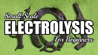 EASY Electrolysis : How To Remove Rust From Metal Detecting Finds