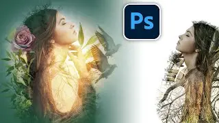 BETTER way to do Double Exposure effect in Photoshop