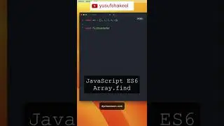 ES6 Array Find Method #shorts