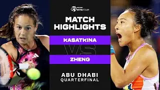 Daria Kasatkina vs. Zheng Qinwen | 2023 Abu Dhabi Quarterfinal | WTA Match Highlights