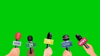 Green screen media mic animation | BirammaSakthiTech