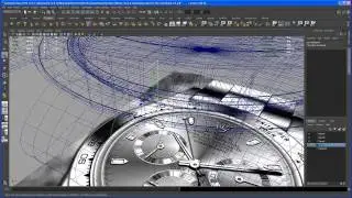 Modeling tutorial in Maya - ROLEX DAYTONA watch - Part 29: the wristband 03