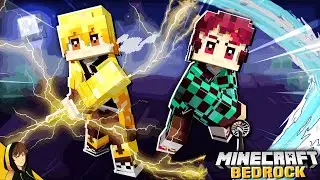 *BEST* DEMON SLAYER ADDON for BEDROCK!?! | Minecraft [Demon Slayer: Tensei]