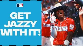 Jazz Chisholm Jr. LAUNCHES the Marlins first grand slam of the year!