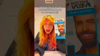 redyeing my facial hair! 