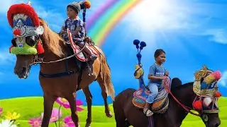 Kuda - Kuda Renggong Alun alun sumedang - Horse Carriage - Cavalos - Lagu Anak Kucing Meong Meong