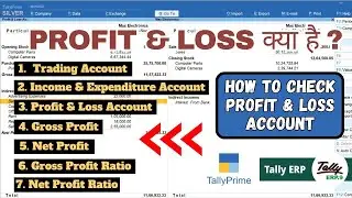 What is Profit & Loss? | How to Check Profit & Loss Account in Tally ERP/ Prime? | CTA