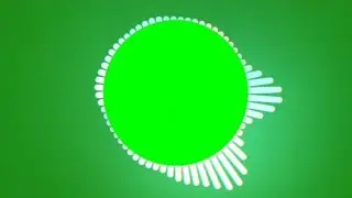 Audio Spectrum Visualizer Green Screen HD 2018 | Circle Audio Spectrum Visualizer with White Bars