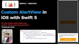 Custom AlertView in iOS with Swift 5