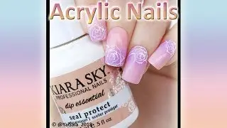 Gradient with acrylic powder / Градиент акрилом