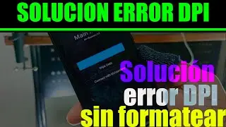 solución error dpi sin formatear