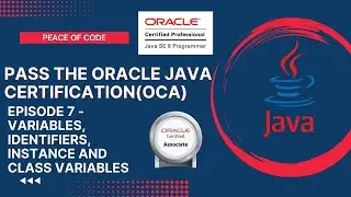 Oracle Java Certification - OCA | Variables in Java | 