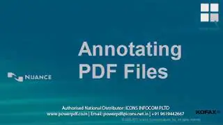 ICONS Infocom: Kofax Power PDF Training Video: Annotating PDF Files