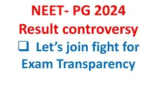 NEET PG-2024 Result controversy, join us, NEET PG 2024 result analysis, NEET PG 2024 cut off MD/MS?