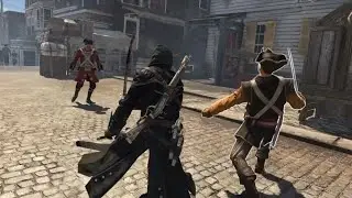Assassin's Creed Rogue |  Free Roam #2 | Dark Assassin Outfit| Katana & Wakizashi | Brutal Combat.