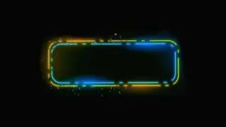 Neon Frame | Unique Dispersion Design | Glowing Light | Border | Green Screen | Black Screen| Effect