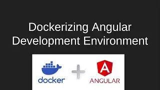 develop angular application using docker container