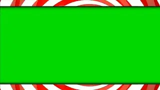 Green Screen Frame Border Loop Red & White Animation HD Footage || by Crazy Editor