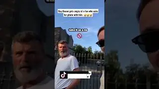 Roy Keane gets angry at a fan who asks for a photo with him. 🤣 #shorts