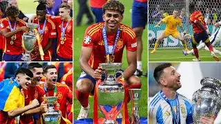 Barcelona News ft Lamine Yamal, Nico Williams, Spain 2-1 England & Messi wins Copa America!