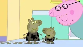 Peppa Pig Season 1 Episode 1 - Muddy Puddles - Cartoons for Children