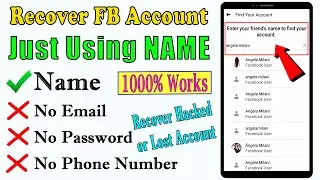 How to recover Facebook account without email and phone number 2021 || FB ID Recover