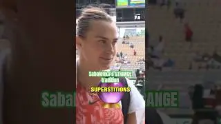 Sabalenka’s STRANGEST superstition 🔮 #usopen #sabalenka