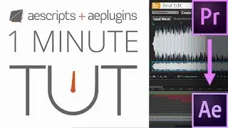 BeatMarkers for After Effects with BeatEdit for Premiere Pro