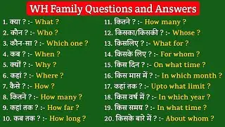 WH Family words #shorts #short