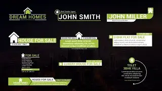 Real Estate Titles Premiere Pro Templates