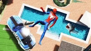 GTA 5 Crazy Spiderman Smallest Car Parkour #11