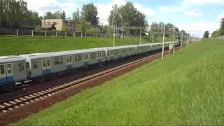 Электровоз ВЛ10У-947 с составом метровагонов 81-761