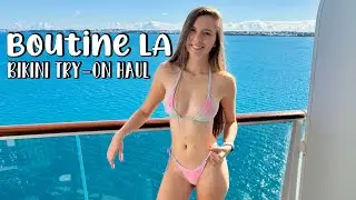 Bikini Try on Haul | Boutine LA | Bathing Suits / Swimwear [4k]