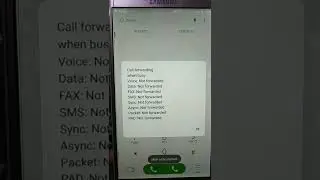 Call Forwarding Check code