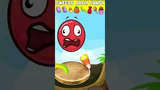 Red ball eating random sweet food.Red Ball 4 mukbang animation 