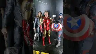 Hot Toys Avengers Trio #actionfigures #hottoys #marvel #avengers #captainamerica #ironman #thor