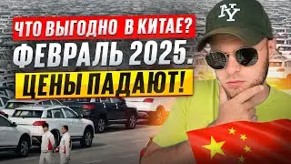 АВТО из КИТАЯ. ЦЕНЫ падают ! ОБЗОР самых выгодных моделей б/у. Февраль 2025