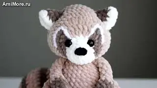 Амигуруми: схема Енот. Игрушки вязаные крючком - Free crochet patterns.