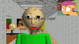 SCOOTALOO PLAYS BALDI BASICS HORROR GAME
