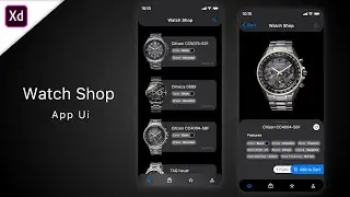 Watch Shopping App UI | SpeedDesign | Adobe XD