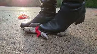 Tomatoes and Plushie Crush in Flat Leather Boots Preview