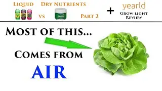 How Much Plant Mass Comes From Air? | Yearld Pro 105 Review | Liquid vs Dry Nutrients Part 2