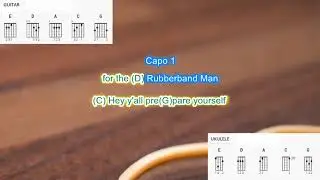 Rubberband Man (capo 1) by The Spinners play along with scrolling guitar chords and lyrics