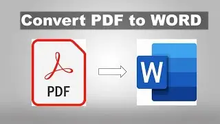 How to Edit PDF File in Word | Convert PDF to Word |