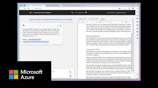 Demo - Azure Cognitive Search + Azure OpenAI service