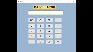 Calculator application in C#